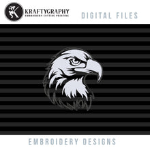 Load image into Gallery viewer, American Eagle Embroidery Design applique for Machine Embroidery-Kraftygraphy

