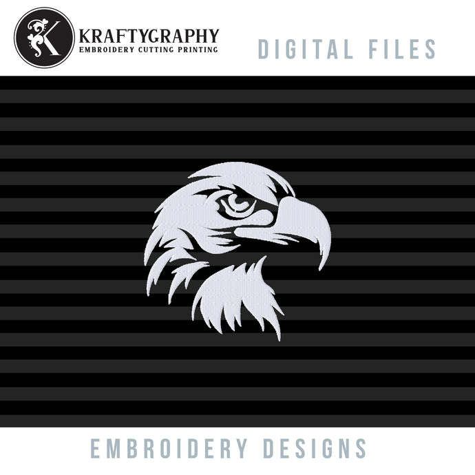 Eagle Embroidery Design for Dark Colored Fabrics: A Striking and Powerful Embroidery Idea for Your Next Project-Kraftygraphy