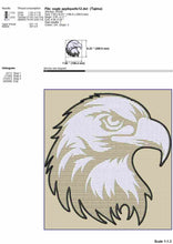 Load image into Gallery viewer, American Eagle Embroidery Design applique for Machine Embroidery-Kraftygraphy

