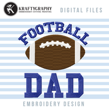 Load image into Gallery viewer, Football Machine Embroidery Designs Bundle for Family Shirts, Football Embroidery Patterns, Funny Football Embroidery Sayings, Football Pes Files-Kraftygraphy
