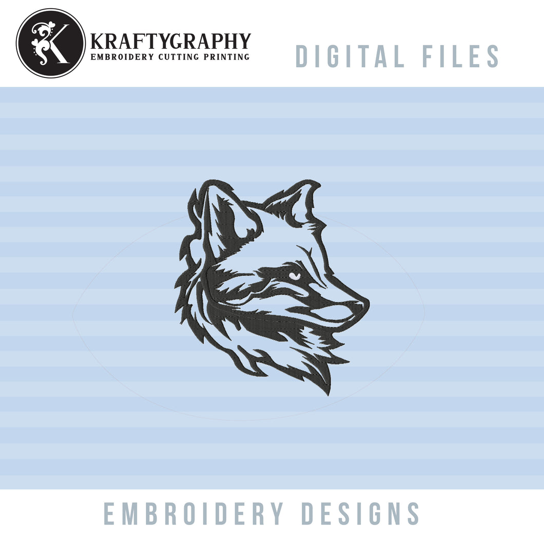 Fox Face Embroidery Design for Light Colored Fabrics: A Clever and Adorable Embroidery Idea for Your Next Project-Kraftygraphy