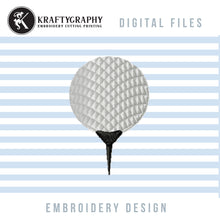 Load image into Gallery viewer, Golf embroidery designs - simple golf ball-Kraftygraphy
