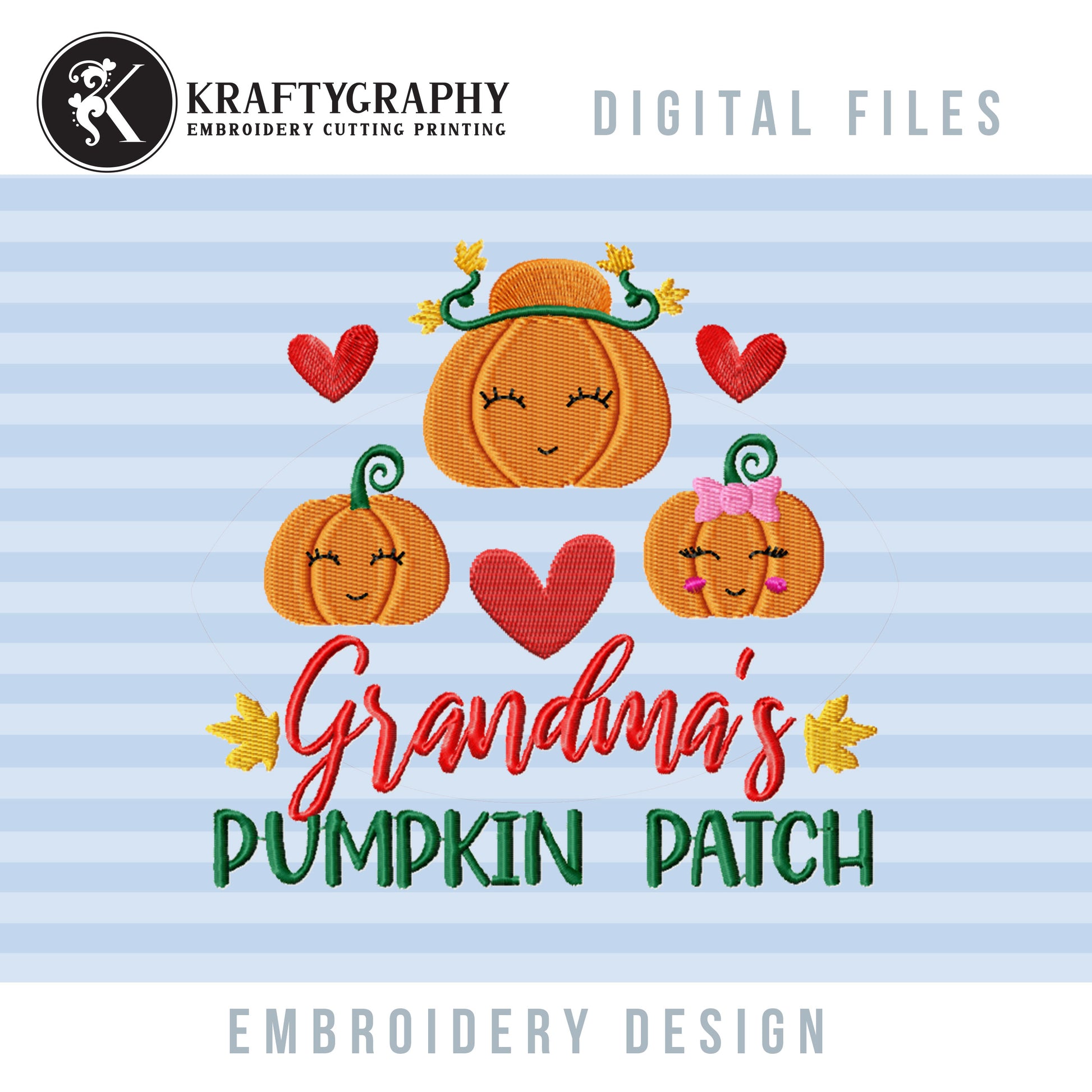 Halloween Embroidery Designs Bundle – Fall Machine Embroidery Patterns with Pumpkin Sayings-Kraftygraphy