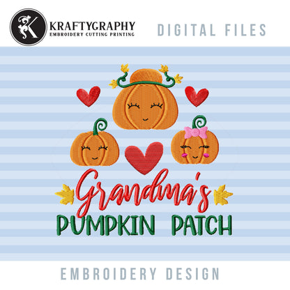 Halloween Embroidery Designs Bundle – Fall Machine Embroidery Patterns with Pumpkin Sayings-Kraftygraphy