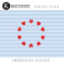 Load image into Gallery viewer, Heart Monogram Frame Embroidery Design for Valentine’s Day-Kraftygraphy
