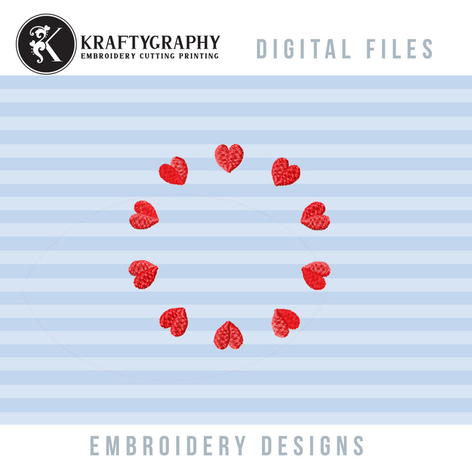 Heart Monogram Frame Embroidery Design for Valentine’s Day-Kraftygraphy