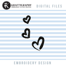 Load image into Gallery viewer, Hearts Machine Embroidery Designs, Decorative Elements Embroidery Patterns,-Kraftygraphy
