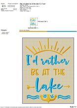 Load image into Gallery viewer, Lake Machine Embroidery Sayings, Lake Quotes Embroidery Patterns, Lake Fishing Embroidery Designs, Camping Pes Files, Campsite Embroidery, Can Coolie Embroidery, Coasters Embroidery,-Kraftygraphy
