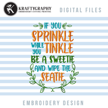 Load image into Gallery viewer, Funny Bathroom Machine Embroidery Designs, Toilet Embroidery Patterns, Half Bath Pes Sayings-Kraftygraphy
