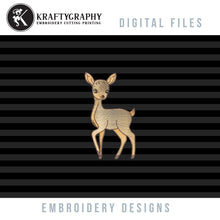 Load image into Gallery viewer, Adorable Fawn Embroidery Design - The Cutest Addition to Your Baby&#39;s Wardrobe-Kraftygraphy
