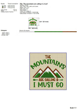 Load image into Gallery viewer, Mountain Camping Machine Embroidery Designs, Hiking Embroidery Patterns, Adventure Pes Files, Outdoor Hus Files, Family Vacation Dst-Kraftygraphy
