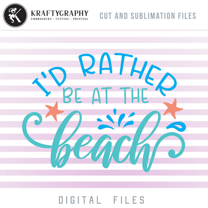 Beach Quotes SVG, Tropical Sayings Clip Art, Summer Quotes PNG, Vacation Shirt SVG, Beach Dxf Laser Cut Files, Seashell Svg, Ocean Clipart-Kraftygraphy