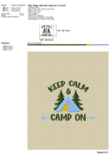 Load image into Gallery viewer, Mountain Camp Machine Embroidery Designs for Caps, Camping Embroidery Patterns, Campsite Embroidery Sayings, Camper Pes Files, Forest Tent-Kraftygraphy
