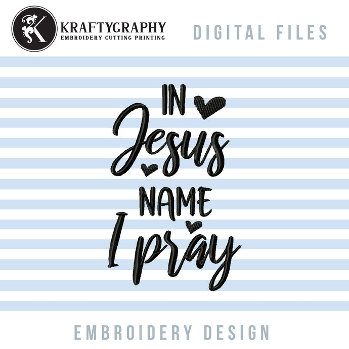 Religious Embroidery Designs, Catholic Embroidery Patterns, Jesus Embroidery Files, Bible Sayings Embroidery-Kraftygraphy