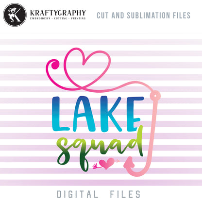 Lake SVG Bundle, Lake Clipart, Lake House Vector, Lake House Sign Sayings, Fishing SVG Images, Camping Quotes SVG, Mountain Camping SVG, Summer Shirt SVG,-Kraftygraphy