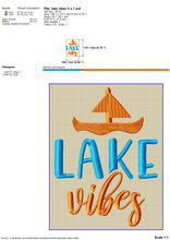 Load image into Gallery viewer, Lake Vibes Embroidery, Camping Machine Embroidery Patterns, Fishing Cap Embroidery Designs, Embroidered Summer Hats, Summer Embroidery Ideas, Beach Towel Embroidery, Forest Lake Embroidery,-Kraftygraphy
