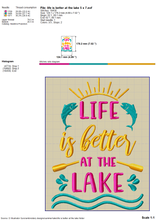 Load image into Gallery viewer, Lake Koozies Machine Embroidery Patterns, Lake Banner Embroidery Designs, Life Is Better at the Lake Embroidery, Lake Life Embroidery Pes Files-Kraftygraphy
