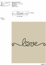 Load image into Gallery viewer, Love embroidery design-Kraftygraphy
