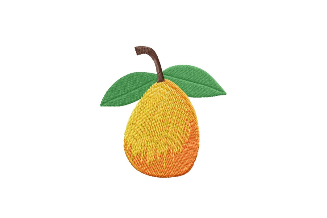 Mango embroidery design, 9 sizes, fill stitch-Kraftygraphy
