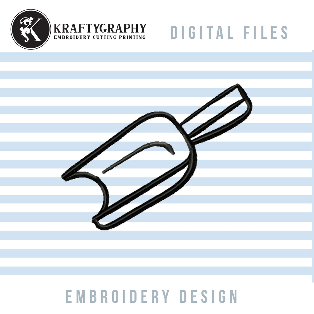 Measuring spoon kitchen embroidery design-Kraftygraphy