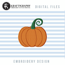 Load image into Gallery viewer, Mini Pumpkin Embroidery Design, Fall Machine Embroidery Patterns, Thanksgiving Embroidery Ideas,-Kraftygraphy
