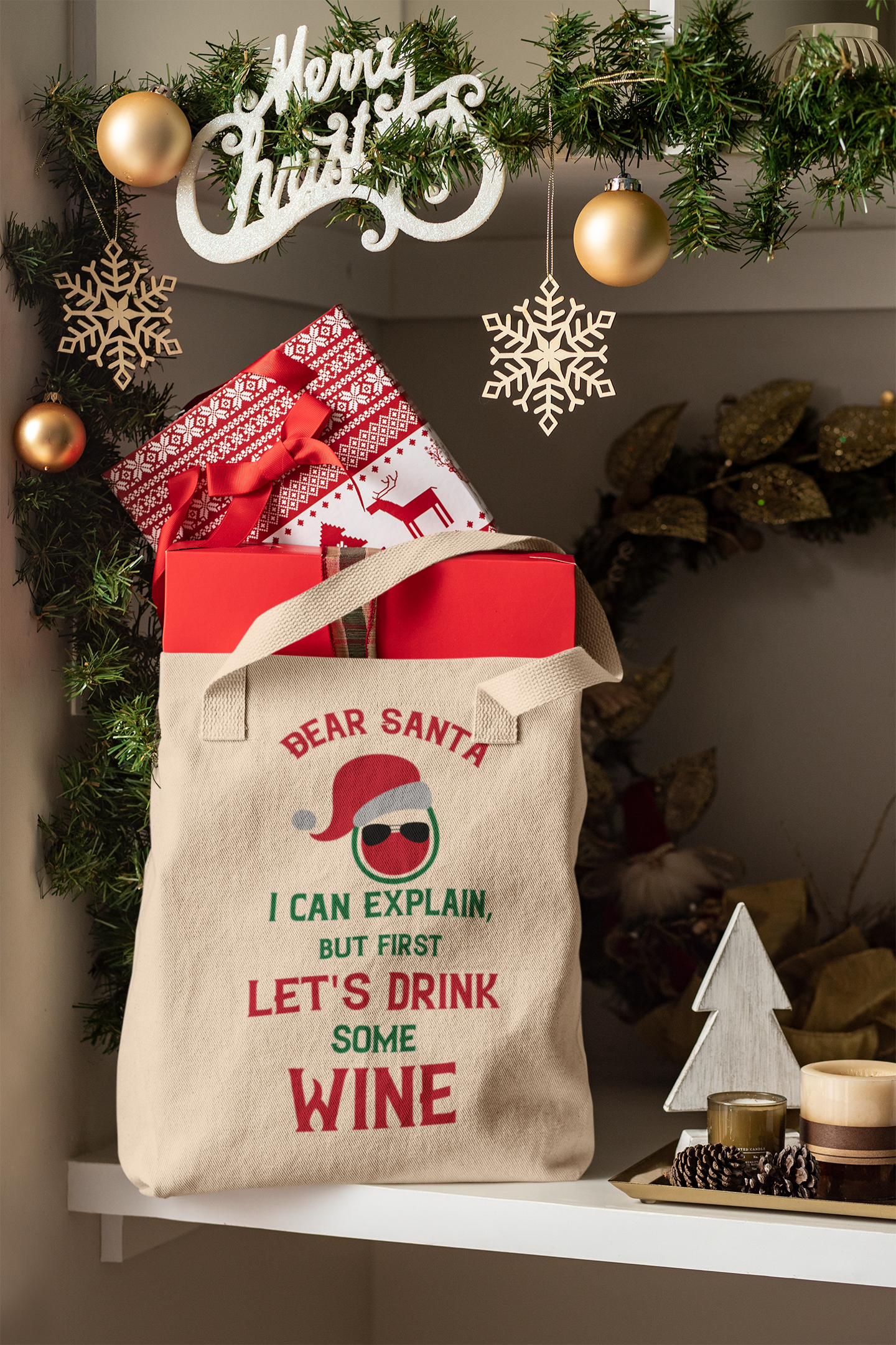 Christmas Wine Bag SVG Bundle, Wine Glass Clipart, Wine Box Dxf Files, Christmas SVG, Wine SVG Designs, Elf SVG, Santa Hat PNG Image, Wine Bottle SVG-Kraftygraphy