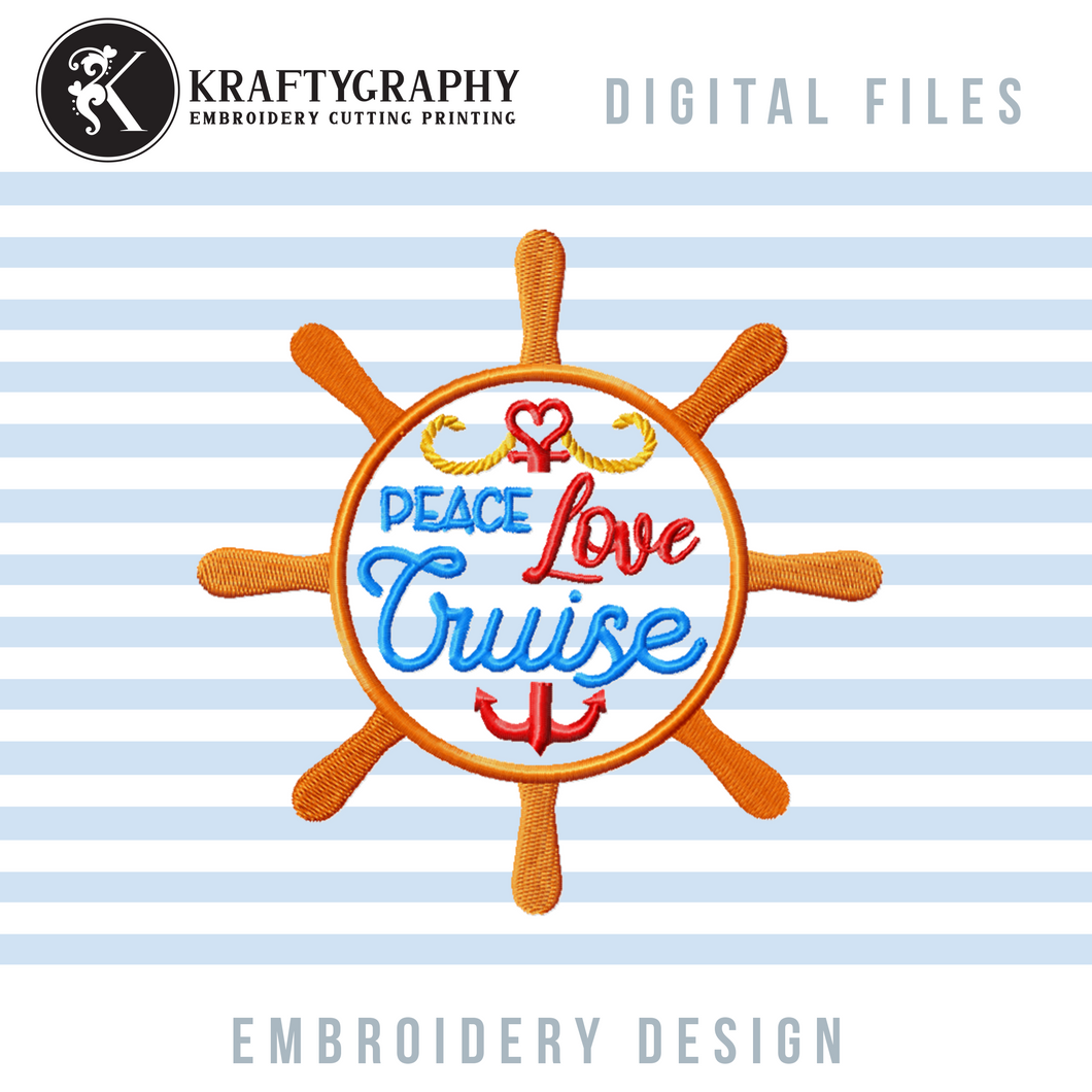 Cruise Machine Embroidery Sayings-Kraftygraphy
