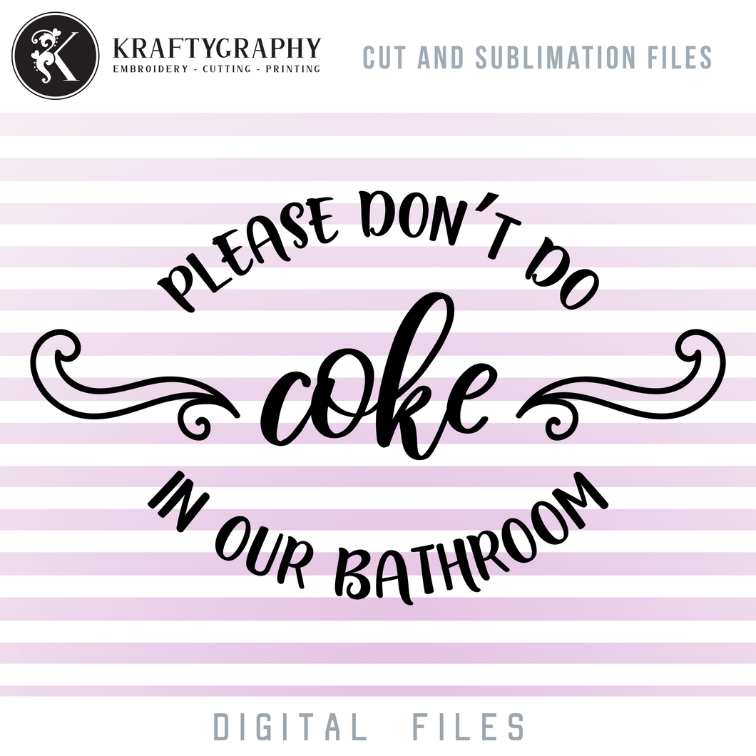 Bathroom Sayings SVG Cut Files, Half Bath Signs Clip Art, Toilet Quotes PNG Images, Bath Signs SVG, Hand Towels SVG-Kraftygraphy