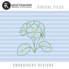 Load image into Gallery viewer, Primerose Bouquet Embroidery Design for Spring Projects-Kraftygraphy
