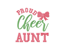 Load image into Gallery viewer, Cheer embroidery designs - Proud cheer aunt-Kraftygraphy
