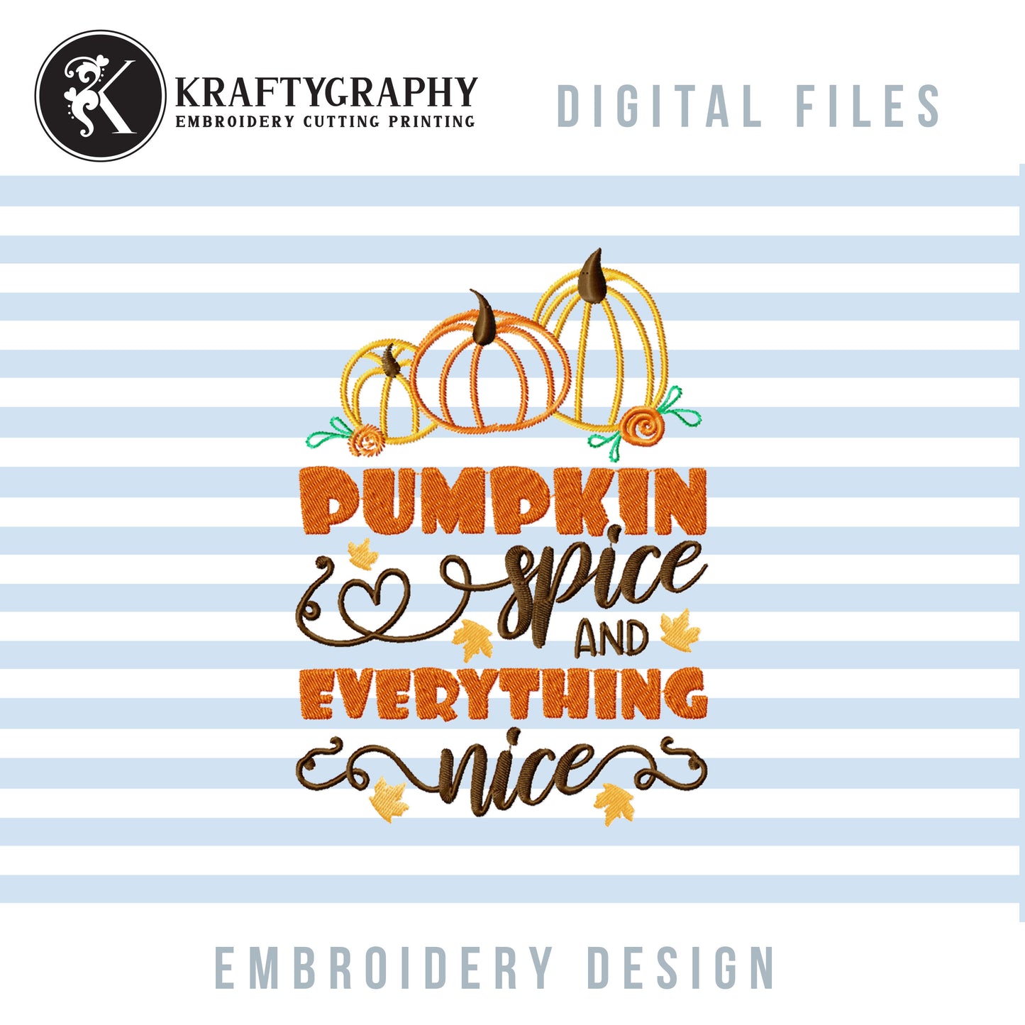 Halloween Embroidery Designs Bundle – Fall Machine Embroidery Patterns with Pumpkin Sayings-Kraftygraphy