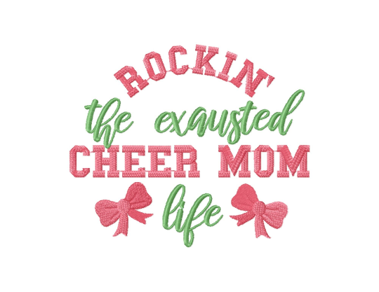Cheer embroidery designs - Cheer mom sayings-Kraftygraphy