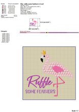 Load image into Gallery viewer, Pink Flamingo Machine Embroidery Designs, Motivational Embroidery Patterns, Tropical Embroidery Ideas, Flamingo Pes for Shirts, Summer Jef-Kraftygraphy
