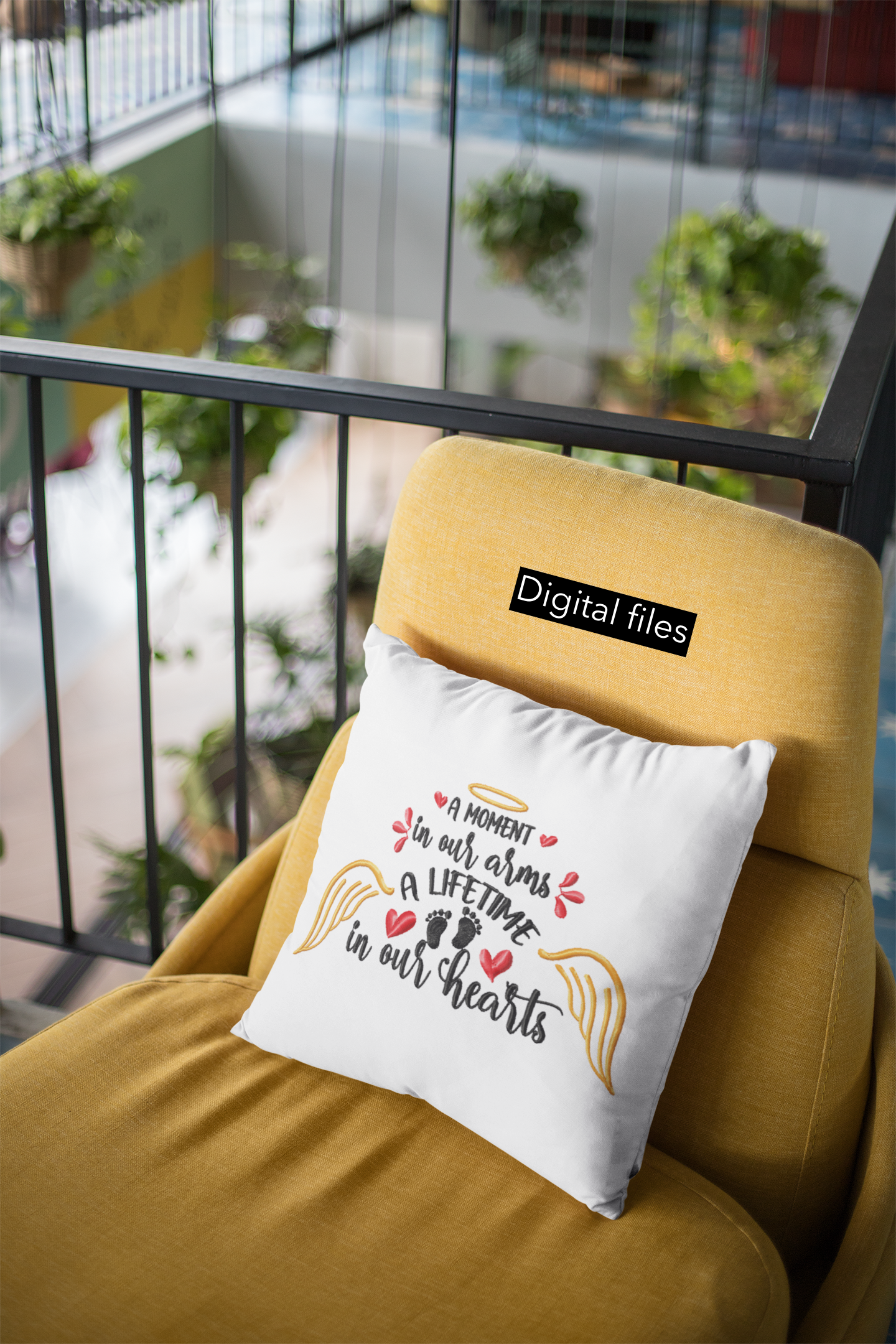 In Loving Memory Embroidery Designs Bundle – Christmas Memorial Machine Embroidery Patterns – For Ornaments, Pillows, Towels, Shirts & More-Kraftygraphy