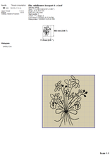 Load image into Gallery viewer, Wild Flower Bouquet Embroidery Designs, Wildflowers Embroidery Patterns, Bouquet of Wildflowers Machine Embroidery Files, Flowers Embroidery Outline, Daisy Bouquet Single Line Embroidery, Simple Floral Pes Files-Kraftygraphy
